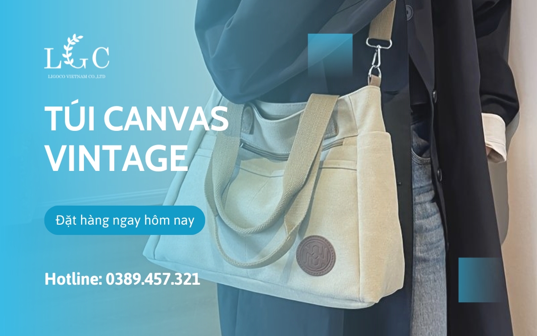 túi canvas vintage