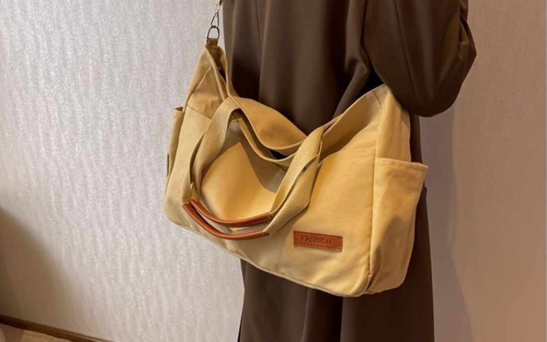 Túi vải đeo chéo vintage