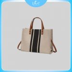 túi vải canvas kết hợp với da pu 1