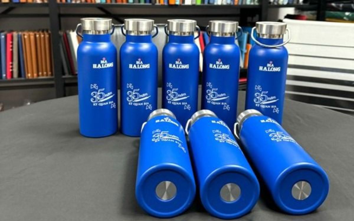 Bình giữ nhiệt in logo thương hiệu