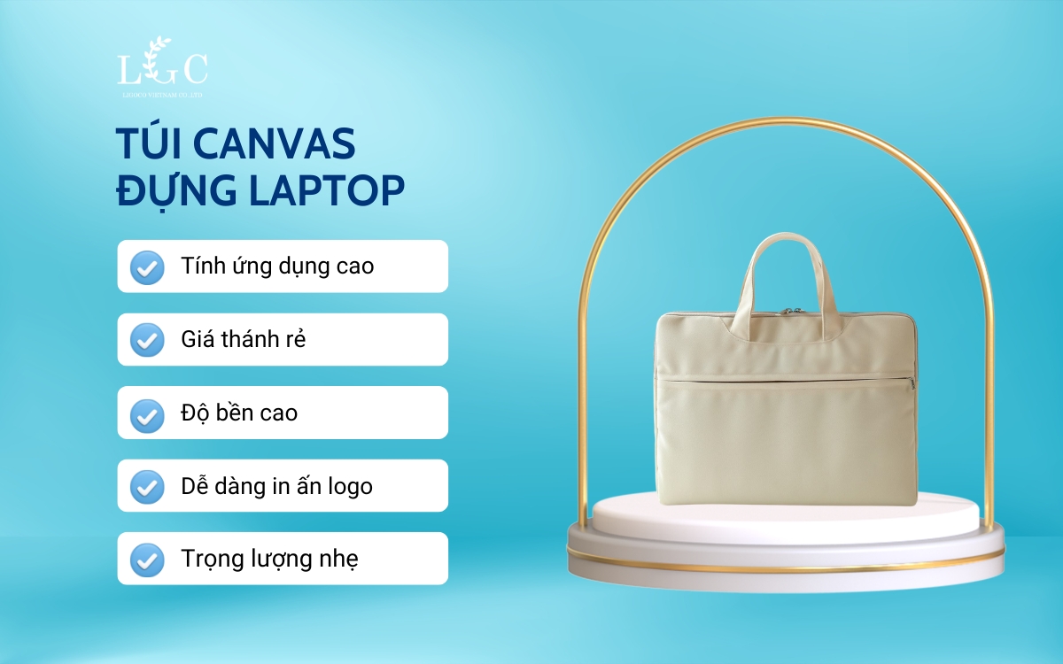 Ưu điểm của túi vải canvas đựng laptop