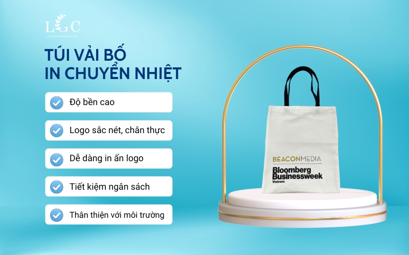 Ưu điểm của túi vải bố in chuyển nhiệt