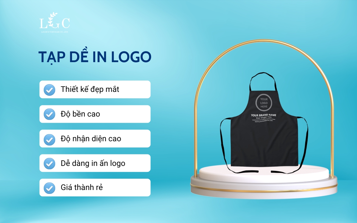 Ưu điểm của tạp dề in logo