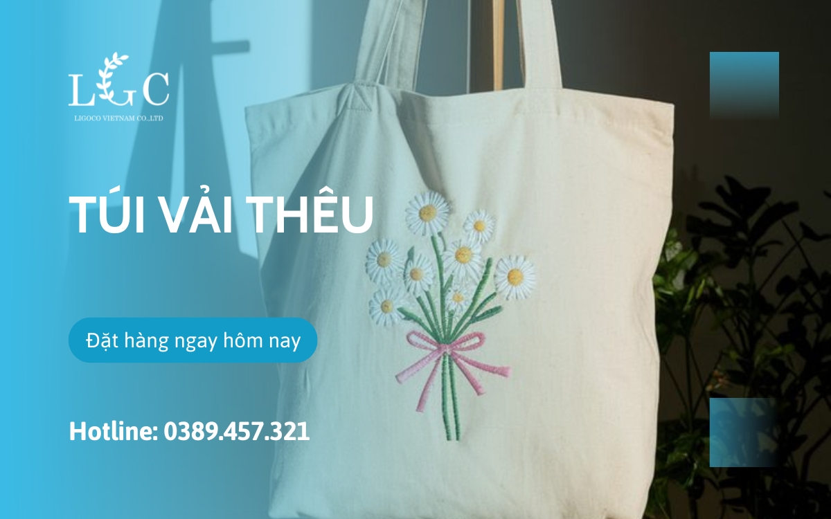 Túi canvas thêu