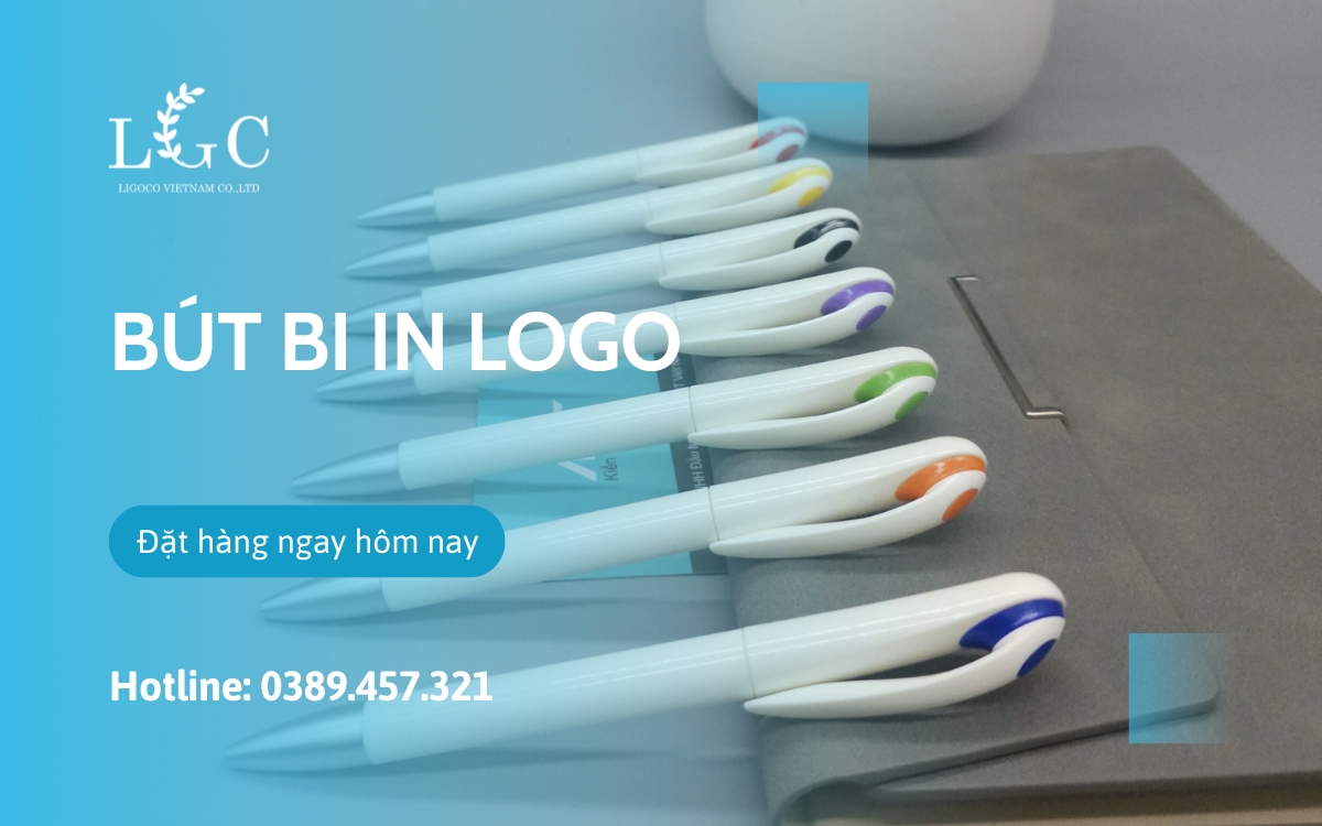 Bút bi in logo