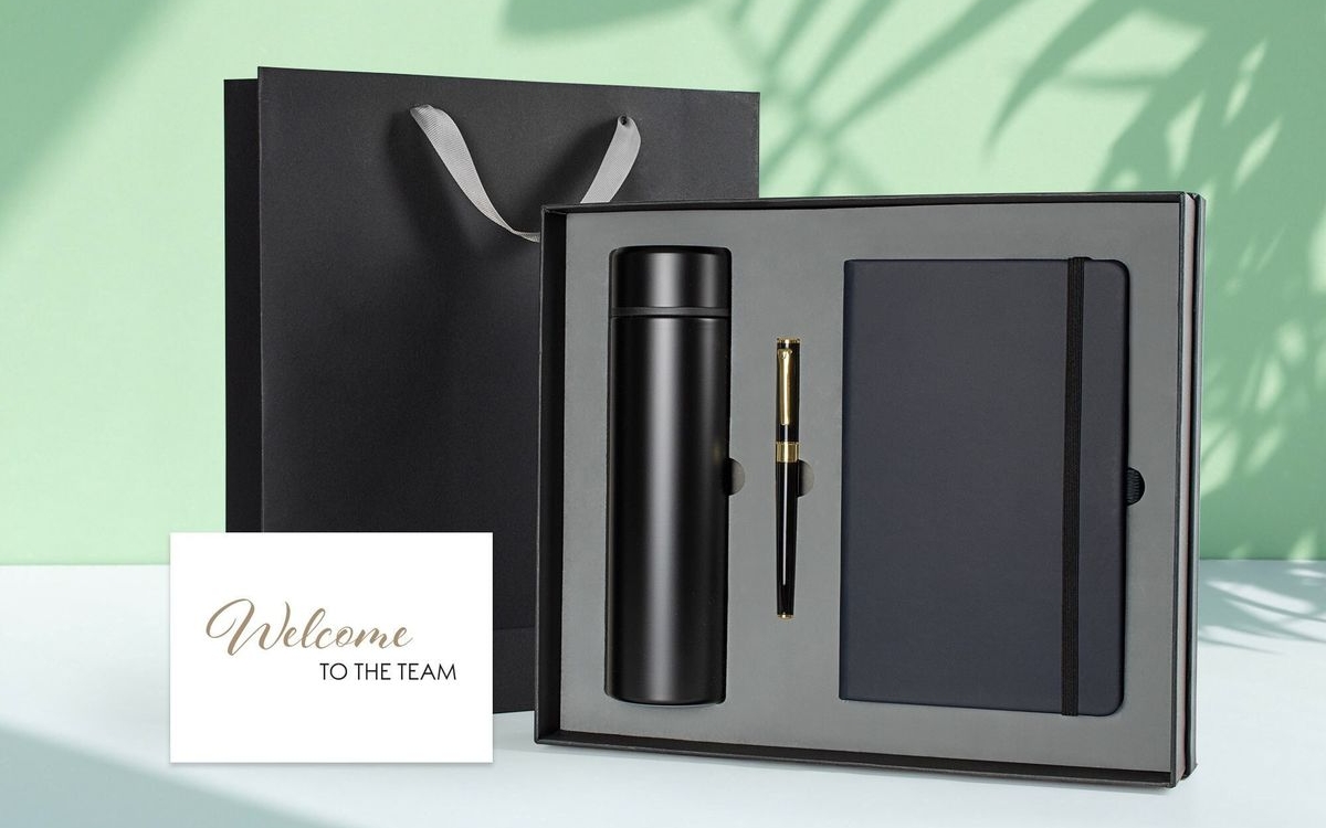 Set quà sổ kết hợp bình giữ nhiệt và bút