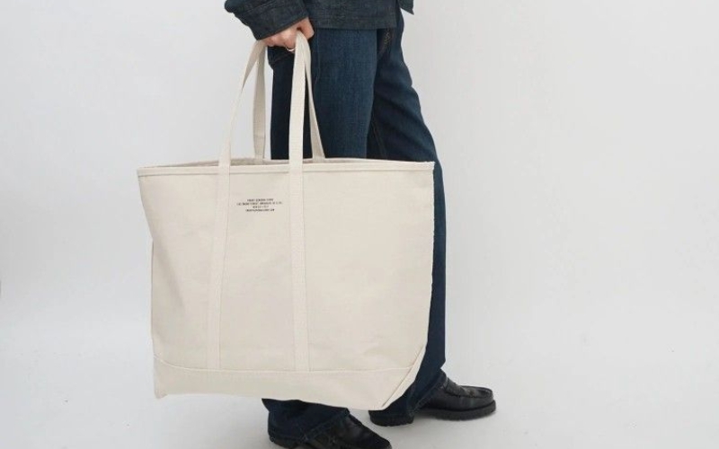 Túi vải canvas trắng kích thước lớn