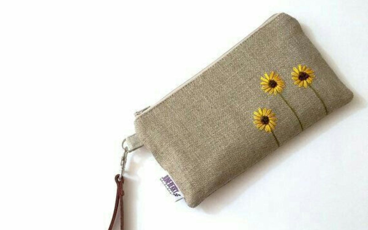 Ví vải bố thêu hình