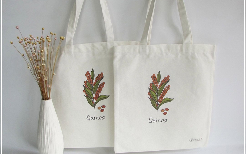 Túi vải canvas in chuyển nhiệt sắc nét