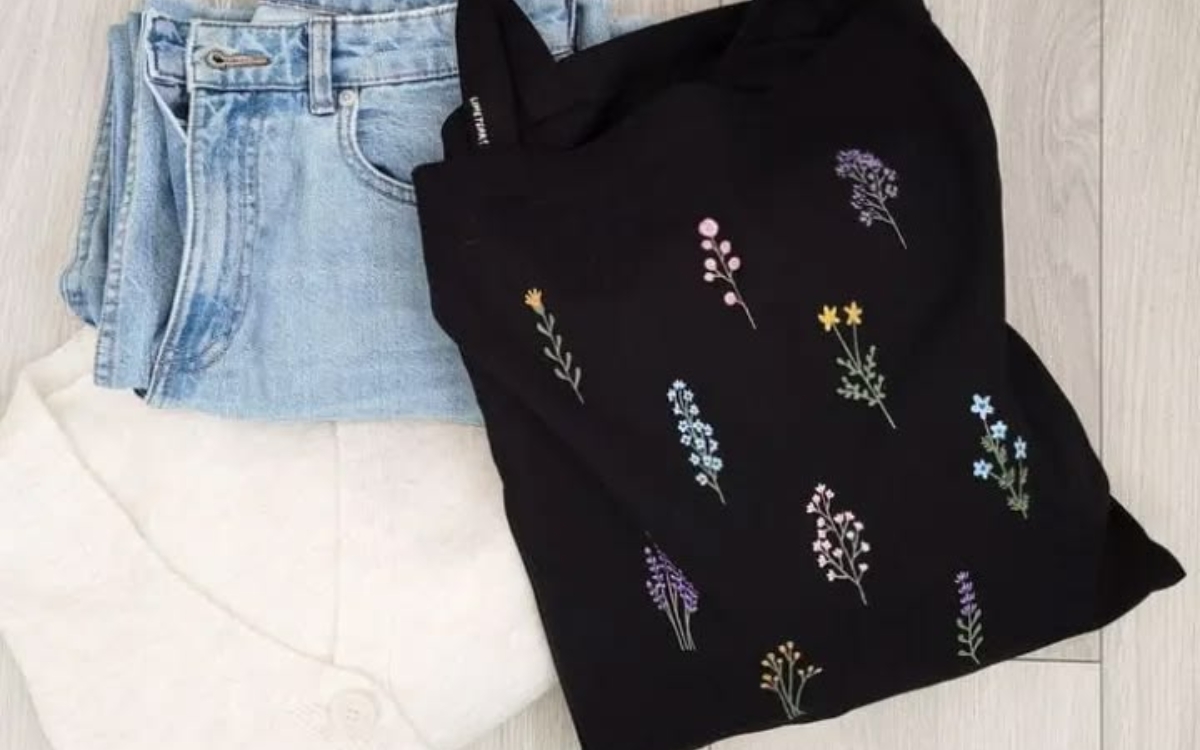 Túi canvas thêu hình đẹp mắt