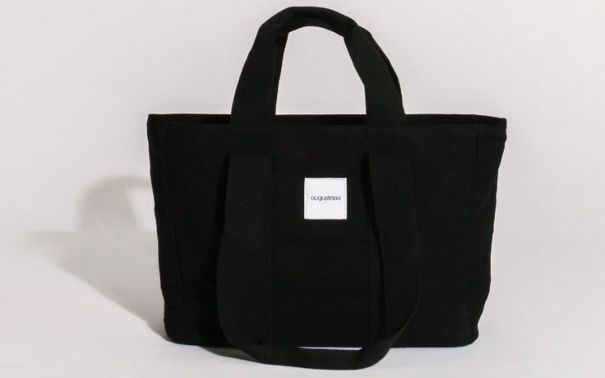 Túi canvas chặt đáy màu đen