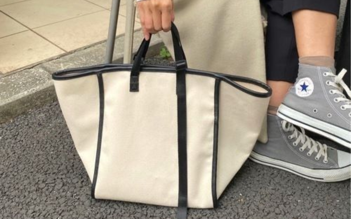 Túi xách vải canvas phối da PU