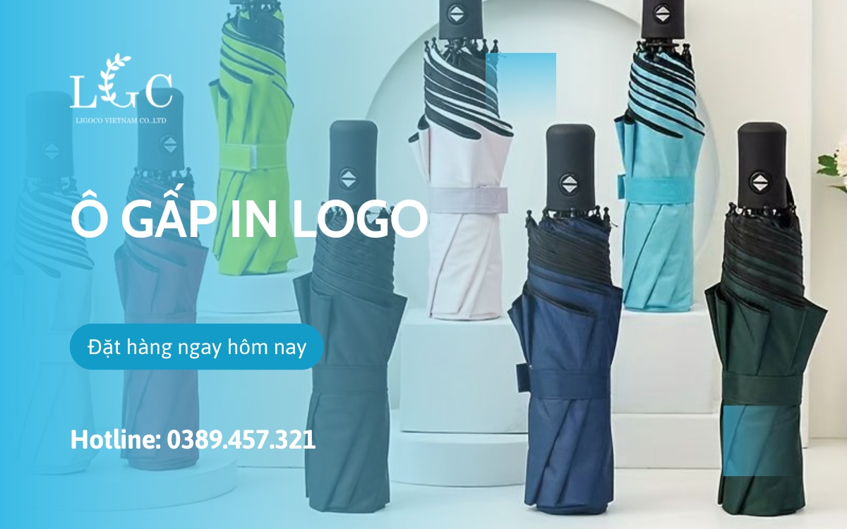 ô gấp in logo thương hiệu