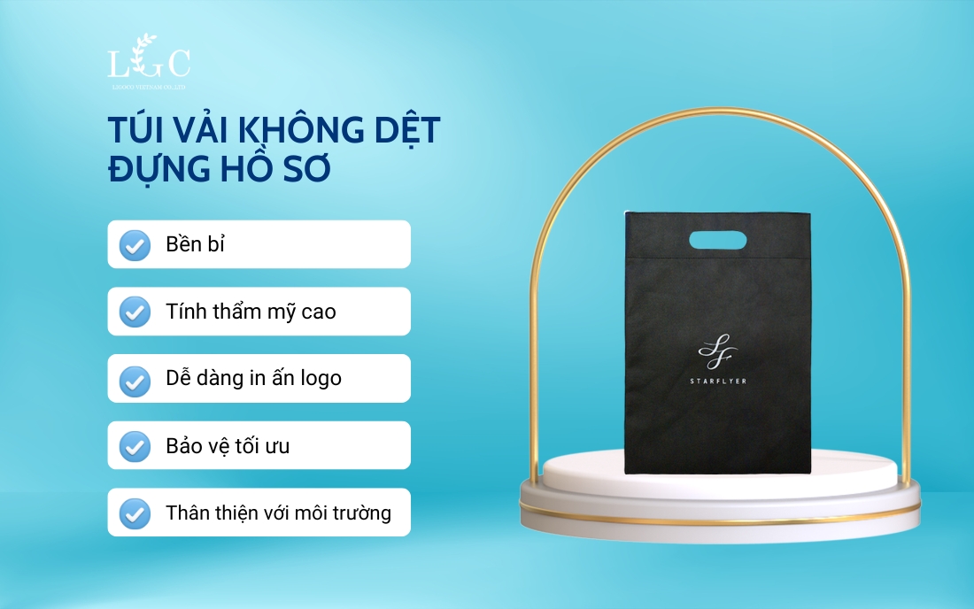 Ưu điểm của túi vải không dệt đựng hồ sơ