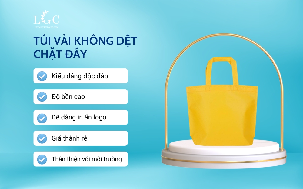 Ưu điểm của túi vải không dệt chặt đáy