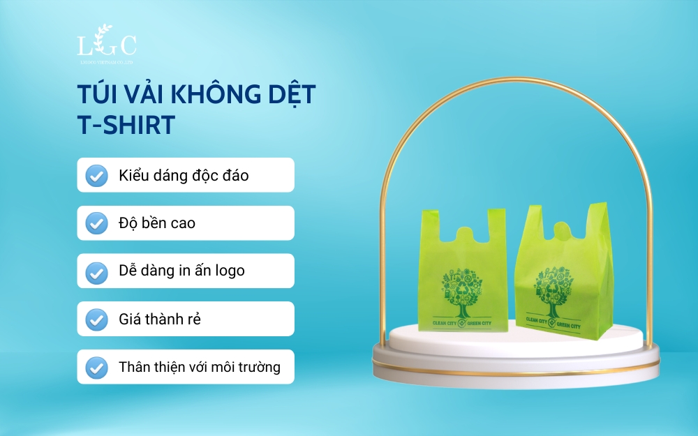 Ưu điểm của túi vải không dệt t-shirt