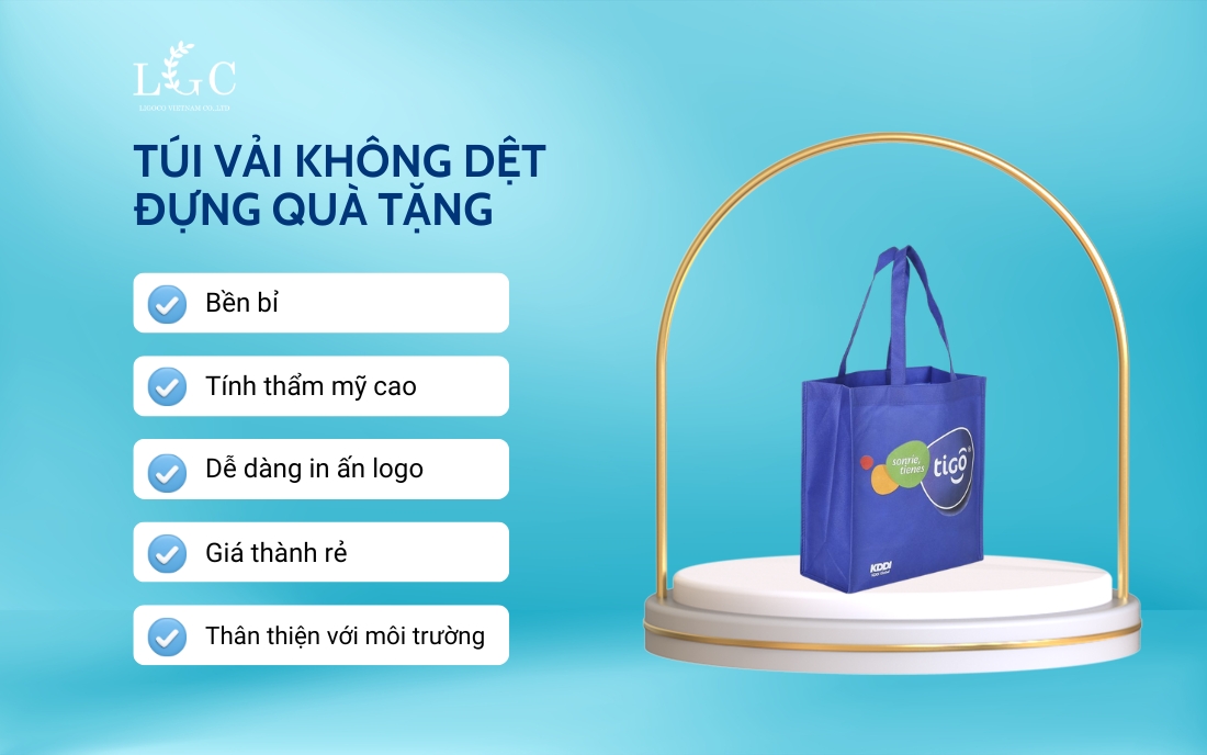 Ưu điểm của túi vải không dệt quà tặng