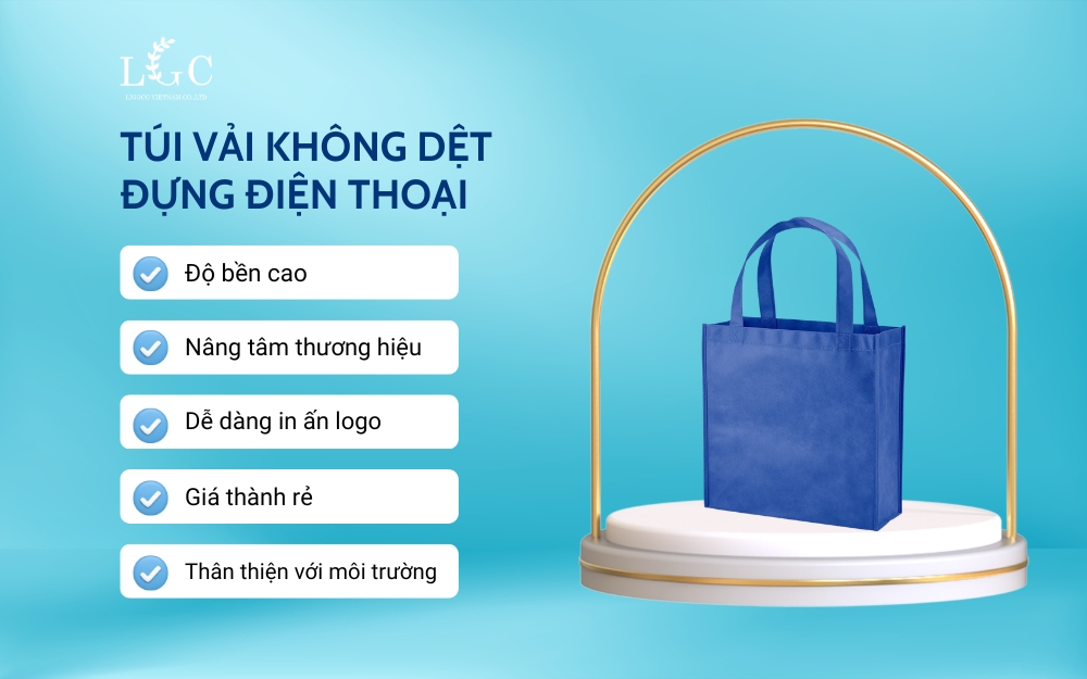 Ưu điểm của túi vải không dệt đựng điện thoại