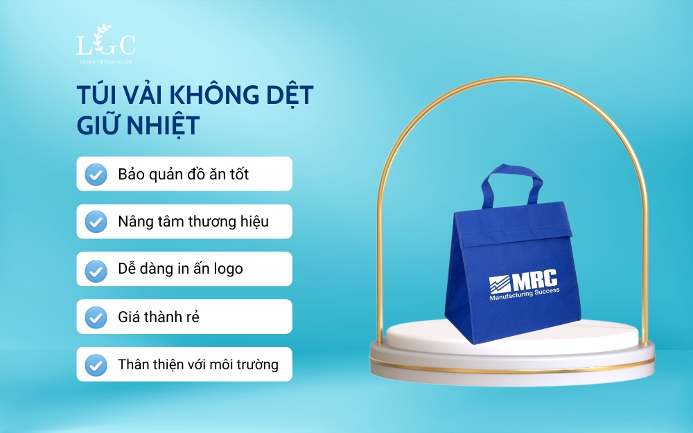 Ưu điểm túi vải không dệt giữ nhiệt