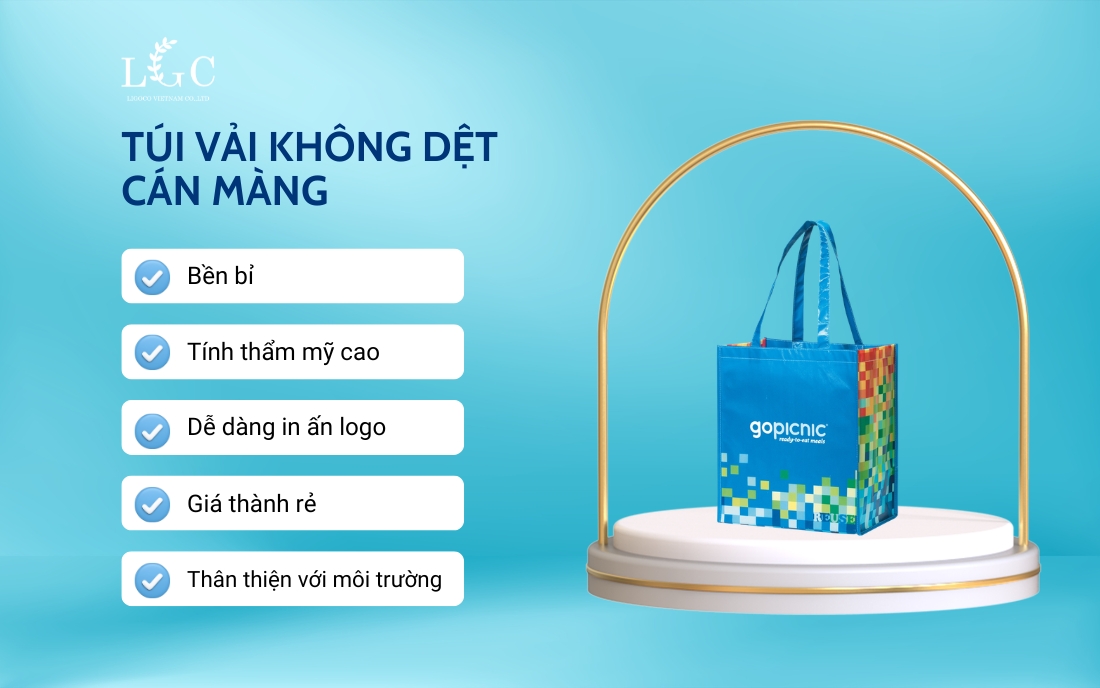 Ưu điểm của túi vải không dệt cán màng