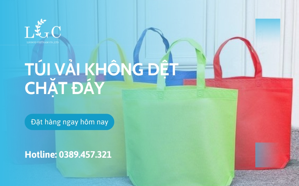 Túi vải không dệt chặt đáy