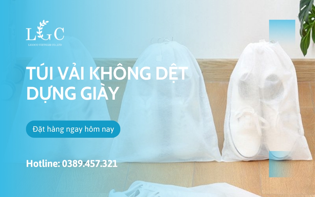 Túi vải không dệt đựng giày