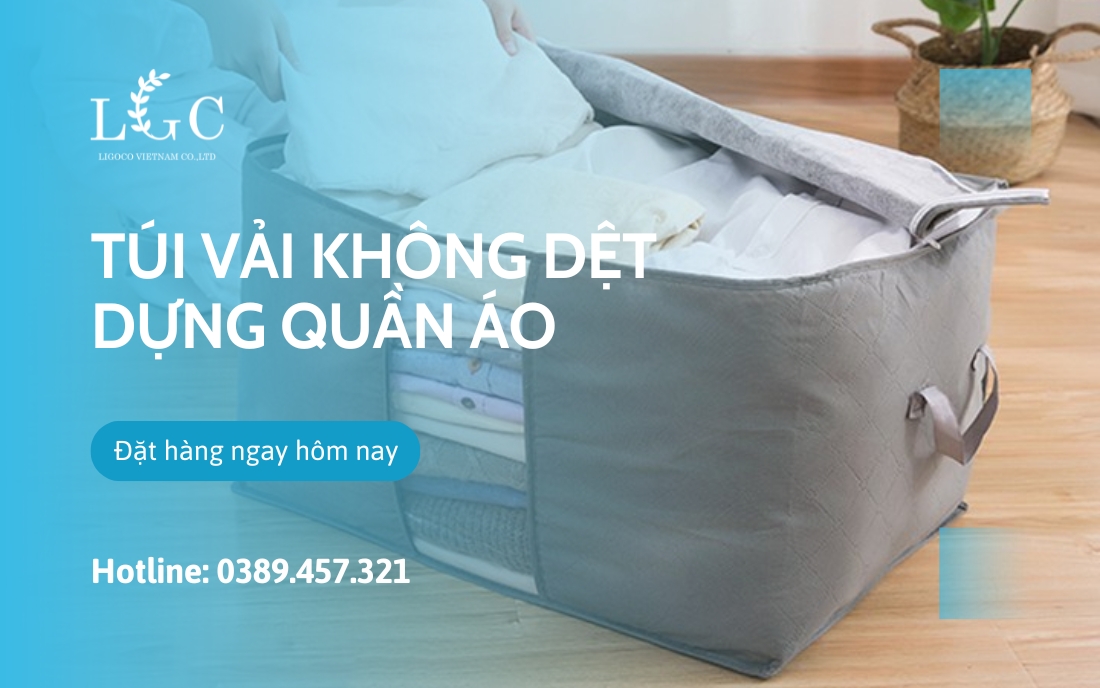 Túi vải không dệt đựng quần áo