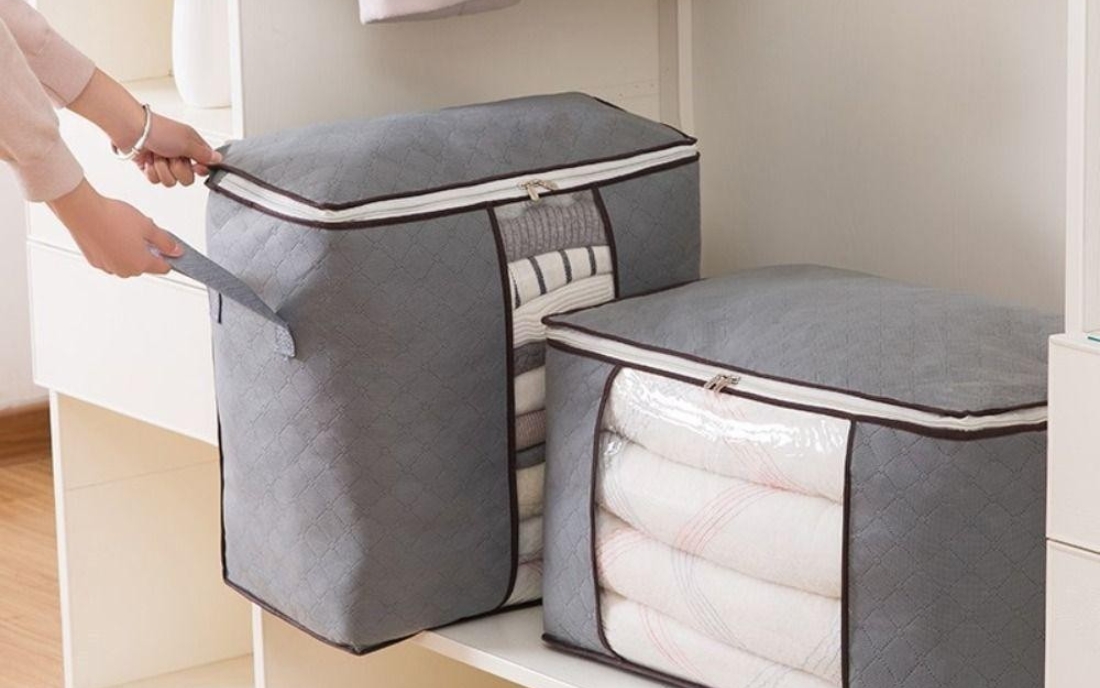 Túi vải không dệt kích thước lớn để đựng quần áo