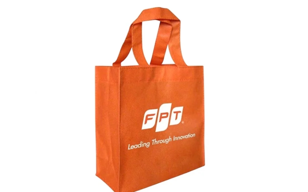 Túi vải không dệt màu thương hiệu