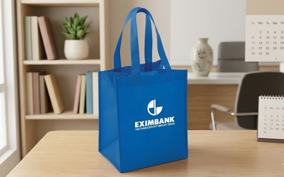 Túi vải không dệt in logo ngân hàng
