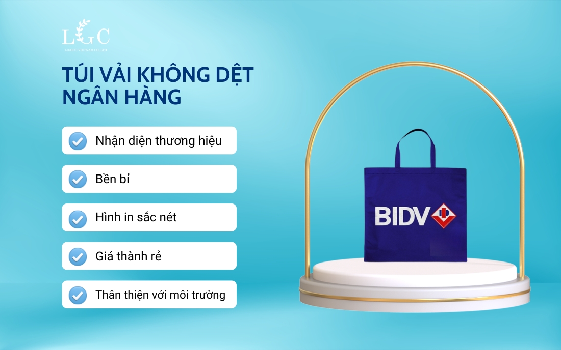 Ưu điểm của túi vải không dệt ngân hàng