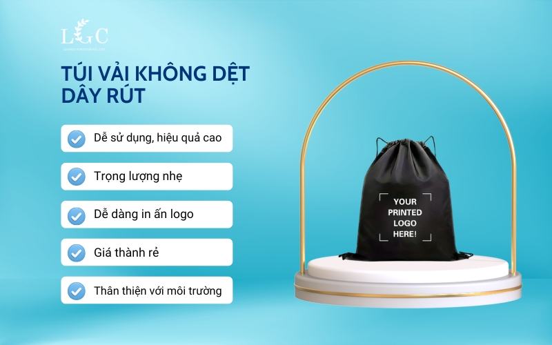 Ưu điểm của túi vải không dệt rút dây
