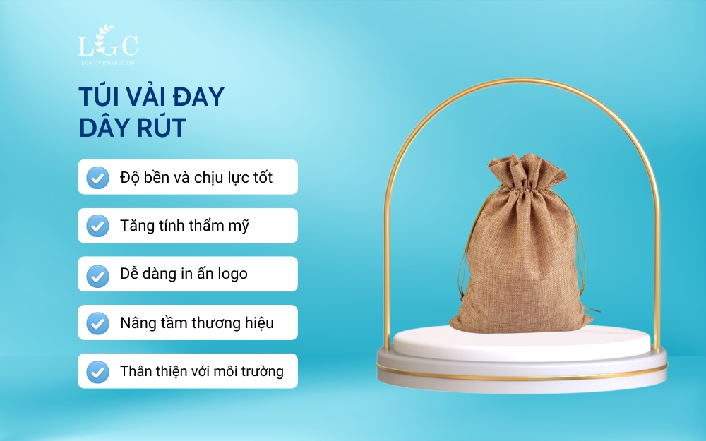 Ưu điểm của túi vải đay dây rút