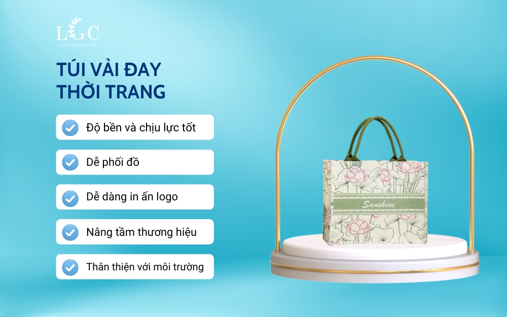 Ưu điểm của túi vải đay thời trang