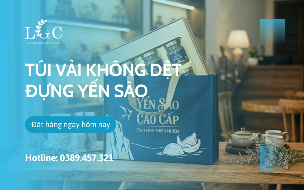 Túi vải không dệt đựng yến sào