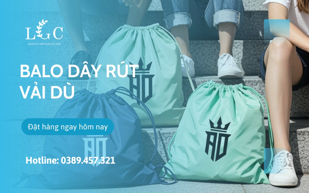 Balo dây rút vải dù