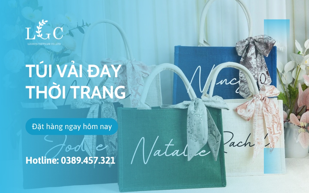 Túi vải đay thời trang