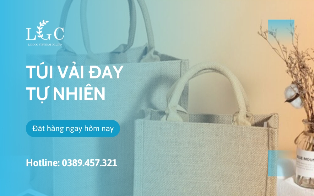 Túi vải đay tự nhiên
