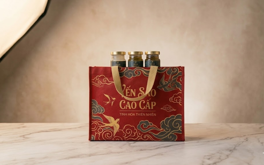 Túi vải không dệt cao cấp dành cho thương hiệu yến sào cao cấp