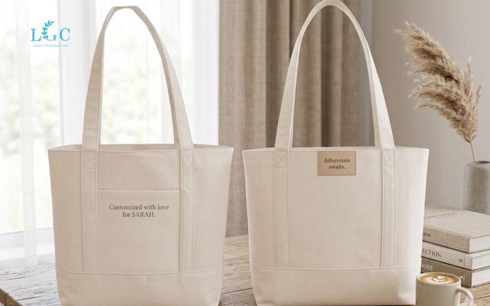 Mẫu túi tote in logo