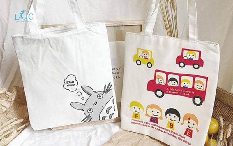 Túi canvas vẽ hình
