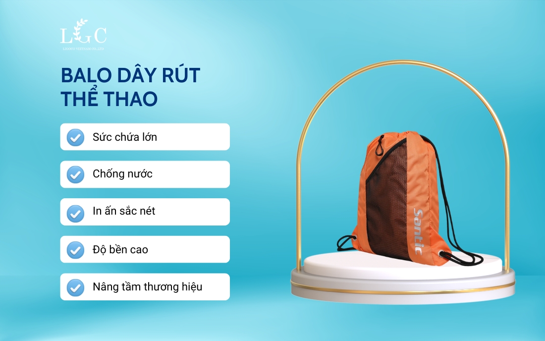 Ưu điểm của balo dây rút thể thao