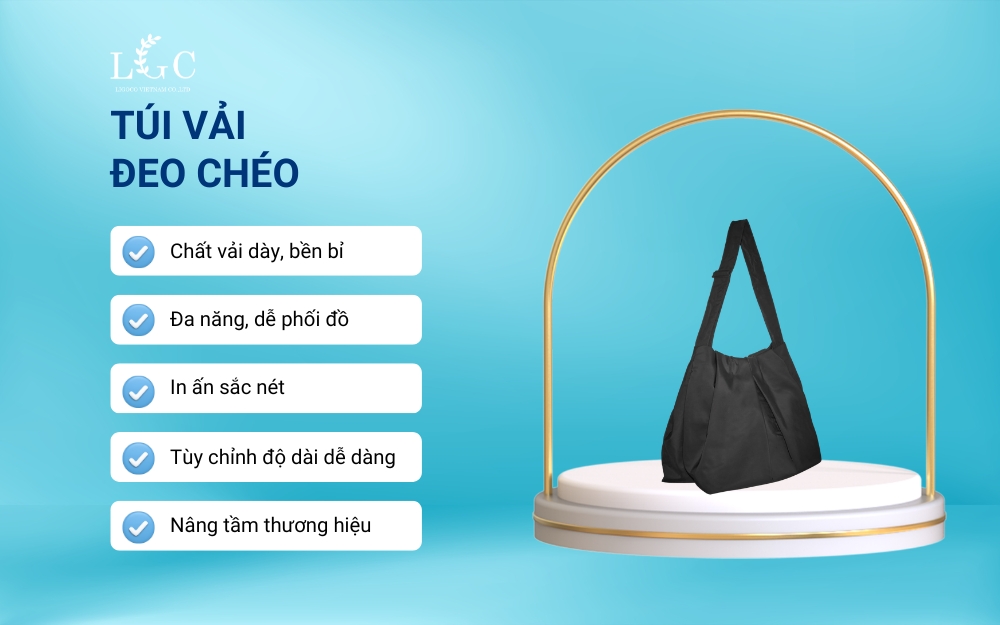 Ưu điểm của túi vải đeo chéo