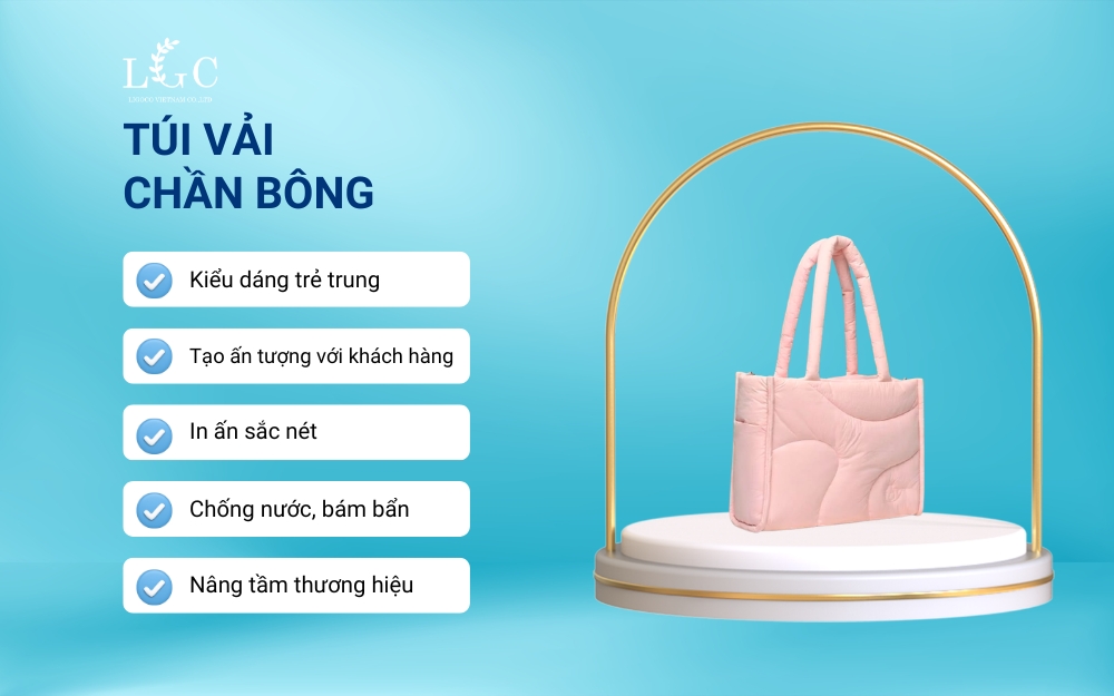 Ưu điểm của túi vải chần bông