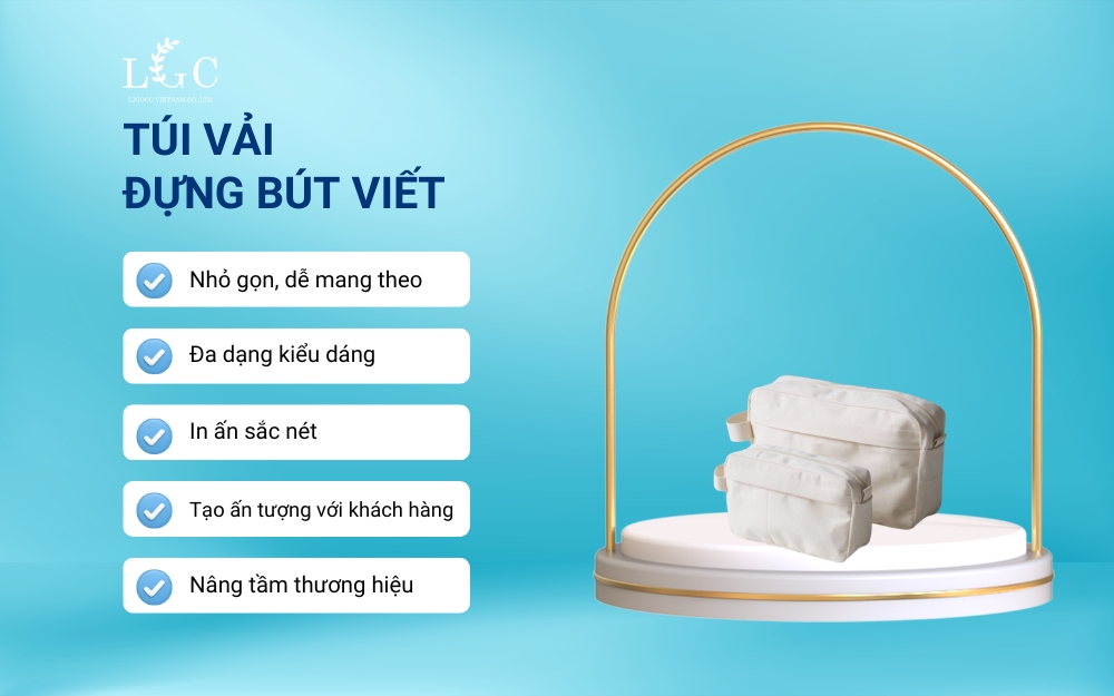 Ưu điểm của túi vải đựng bút viết