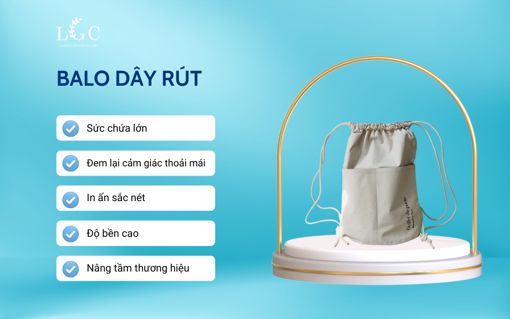 Ưu điểm của balo dây rút