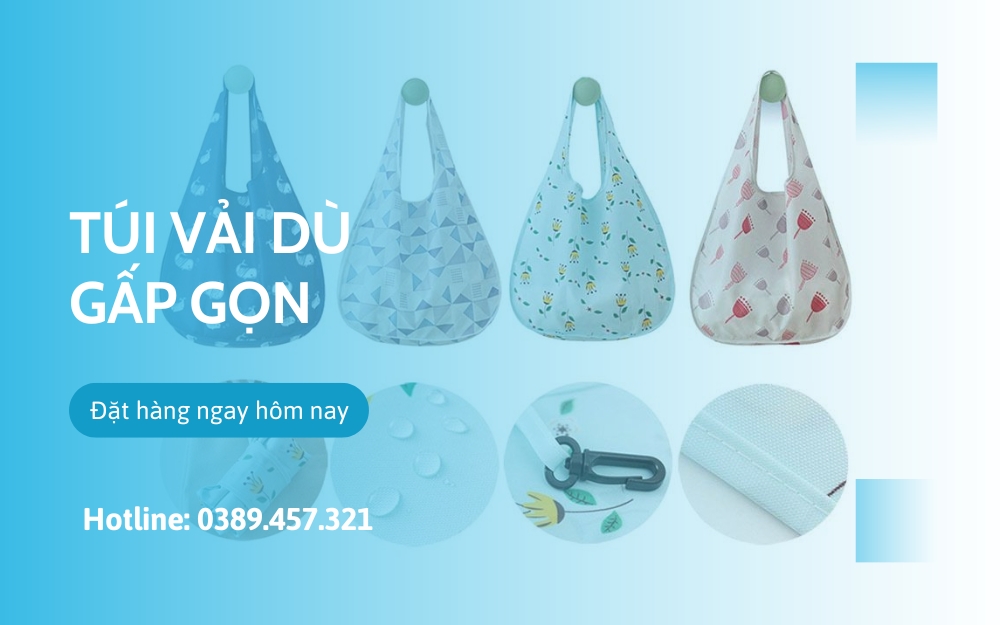 Túi vả dù gấp gọn