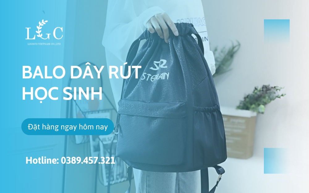 Balo dây rút học sinh